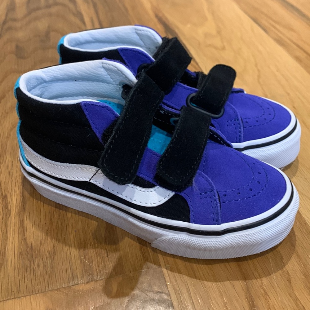 Velcro blue vans Toddler 10.5 new